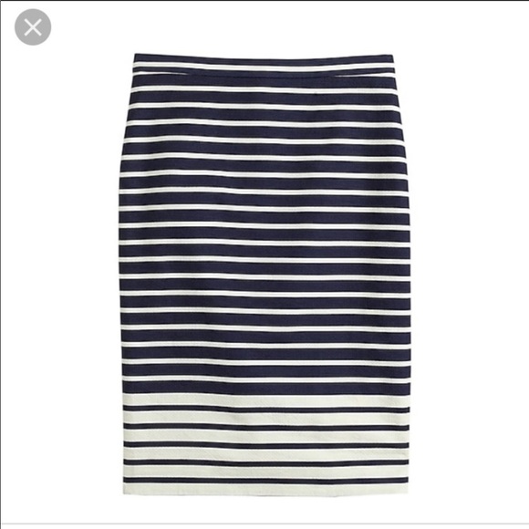 J. Crew Dresses & Skirts - J Crew striped pencil skirt.